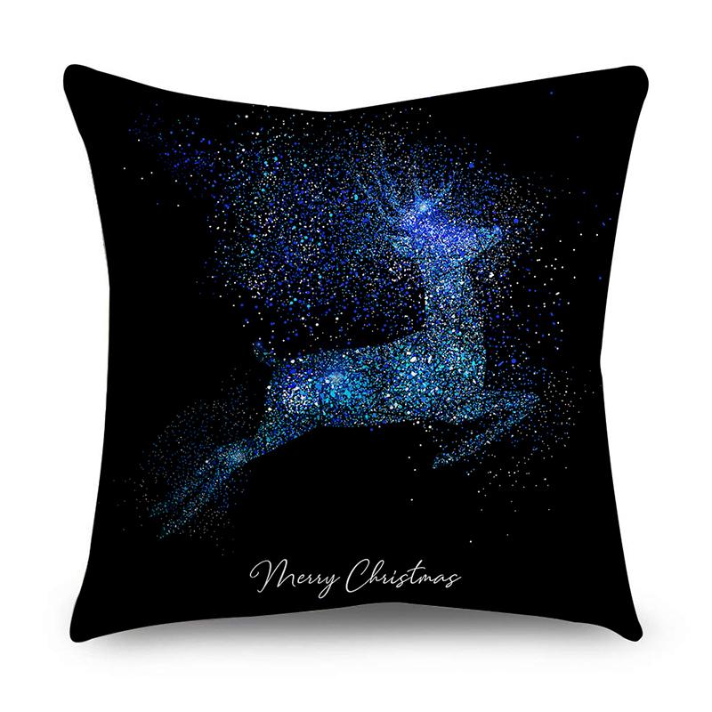 Christmas Decorative Polyester Cushion Cover For Home Tree Gifts Printed Pillow Cover Pillow Case Home Decor Xmas Decoration