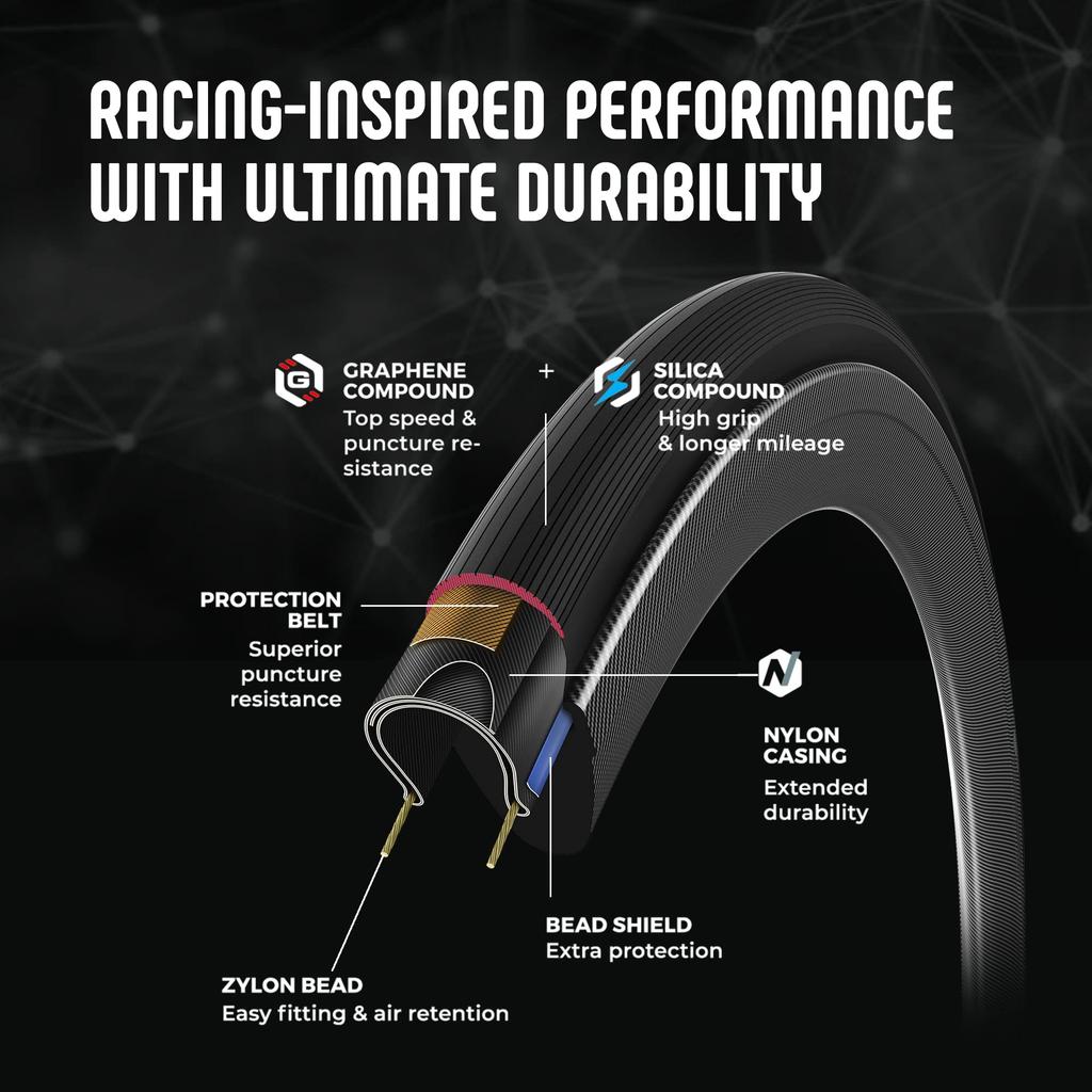 Vittoria CORSA N.EXT TLR ALL BLK 700X26C Tubeless Ready Tire
