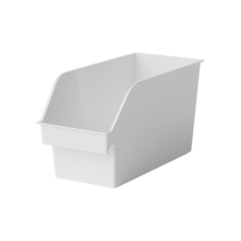 Multifunctional Plastic Desktop Storage Basket with Right Angle Partition