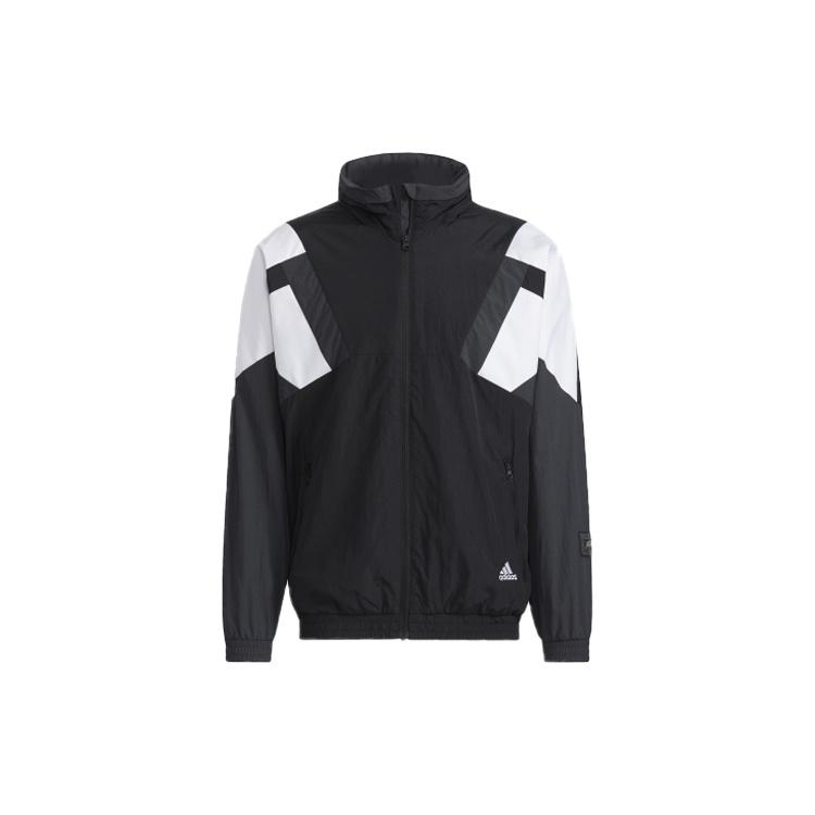 adidas Colorblock Sports Stand Collar Jacket Black Men s HE7472 M