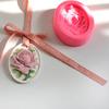 Silicone Rose Pattern Pendant Mold Portable Decorative Resin Scented Candle Ornament Mould Molding Tool Accessories