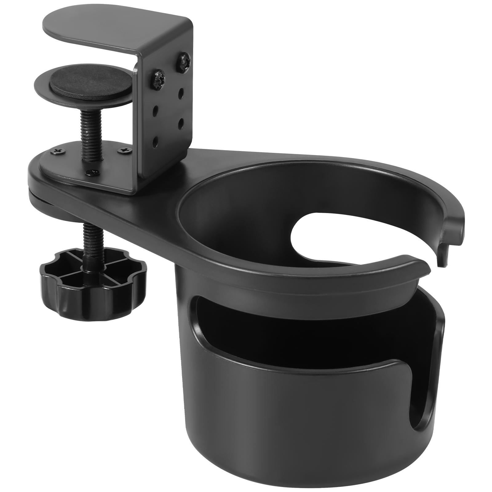 

Desk Cup Holder Clamp Adjustable Clip on Coffee Cup Drink Bottle Storage Rack 360° Rotating Upgraded Arm for Desk Home Office