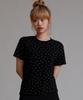 LIKE THE MOST Dot Point Regular Short Sleeve T-Shirt_Black
