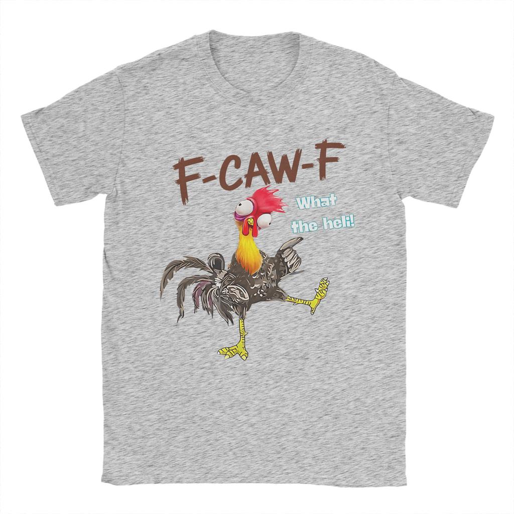 Funny FCawF Chicken FCAWF Chicken Men T Shirt Vintage Tee Shirt Short Sleeve Crew Neck TShirts 100 Cotton Gift Idea Clothes