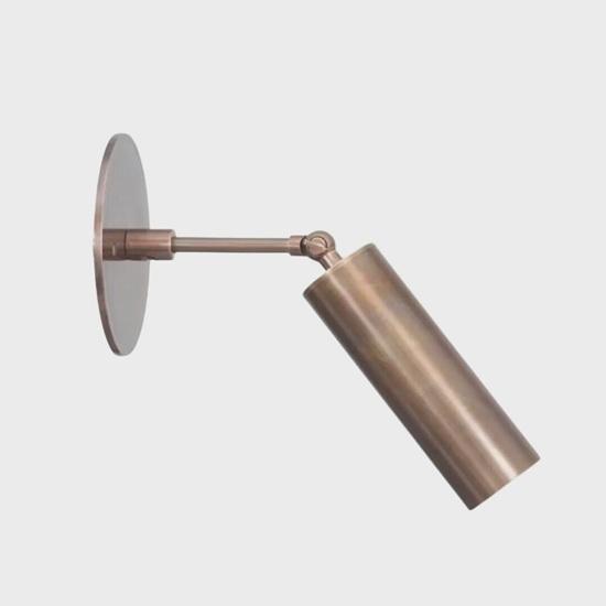 Mid-Century Modern Brass Sputnik Wall Sconces Cylinder Lamps Set of 2 Entryways, Hallways, Bedrooms, Office, Home Decor Gift