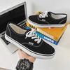 Men's  Lace Up Vulcanize Shoes Tennis Footwear Casual Flats Canvas Sneakers Women Shoes Outdoor Solid Color Shallow Sports Shoes