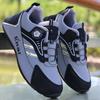Fashion Mans New Breathable Sports Running Shoes Four Seasion Versatile Comforts Casual Shoes Fashion Rotating-button Platform Sneakers