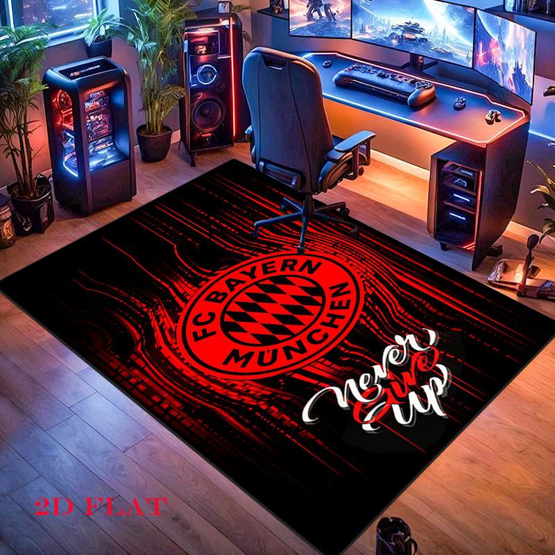 FCB logo Carpet Rug for Living Room Bedroom Home Sofa Decoration,Kids play Nonslip Floor Mat