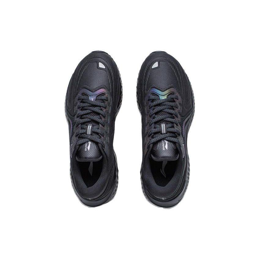 Li Ning Cloud Shield Cushioning Slip Resistant Abrasion Resistant Low Top Running Shoes Women's Black ARST058-1