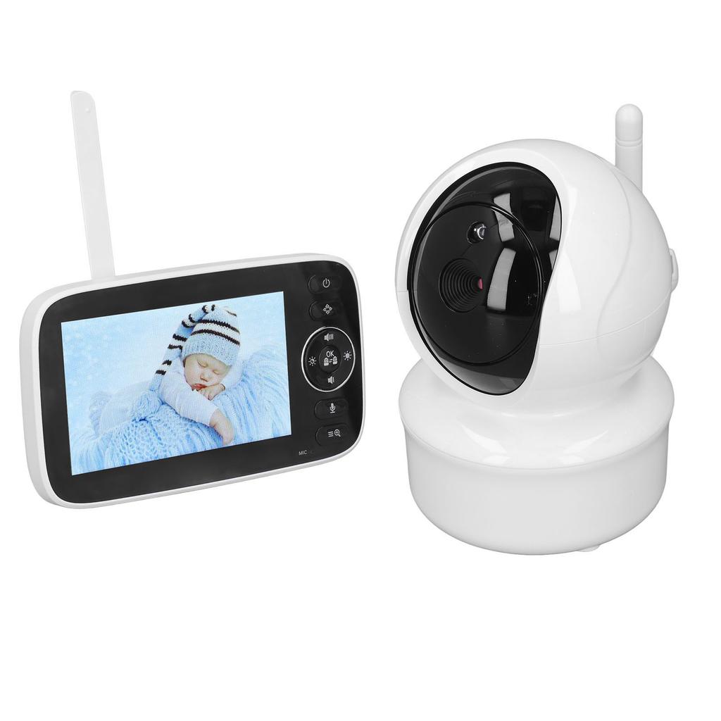 4.3in Baby Monitor Clear Image Wifi Connection Night Vision Function Real Time Audio Automatic Baby