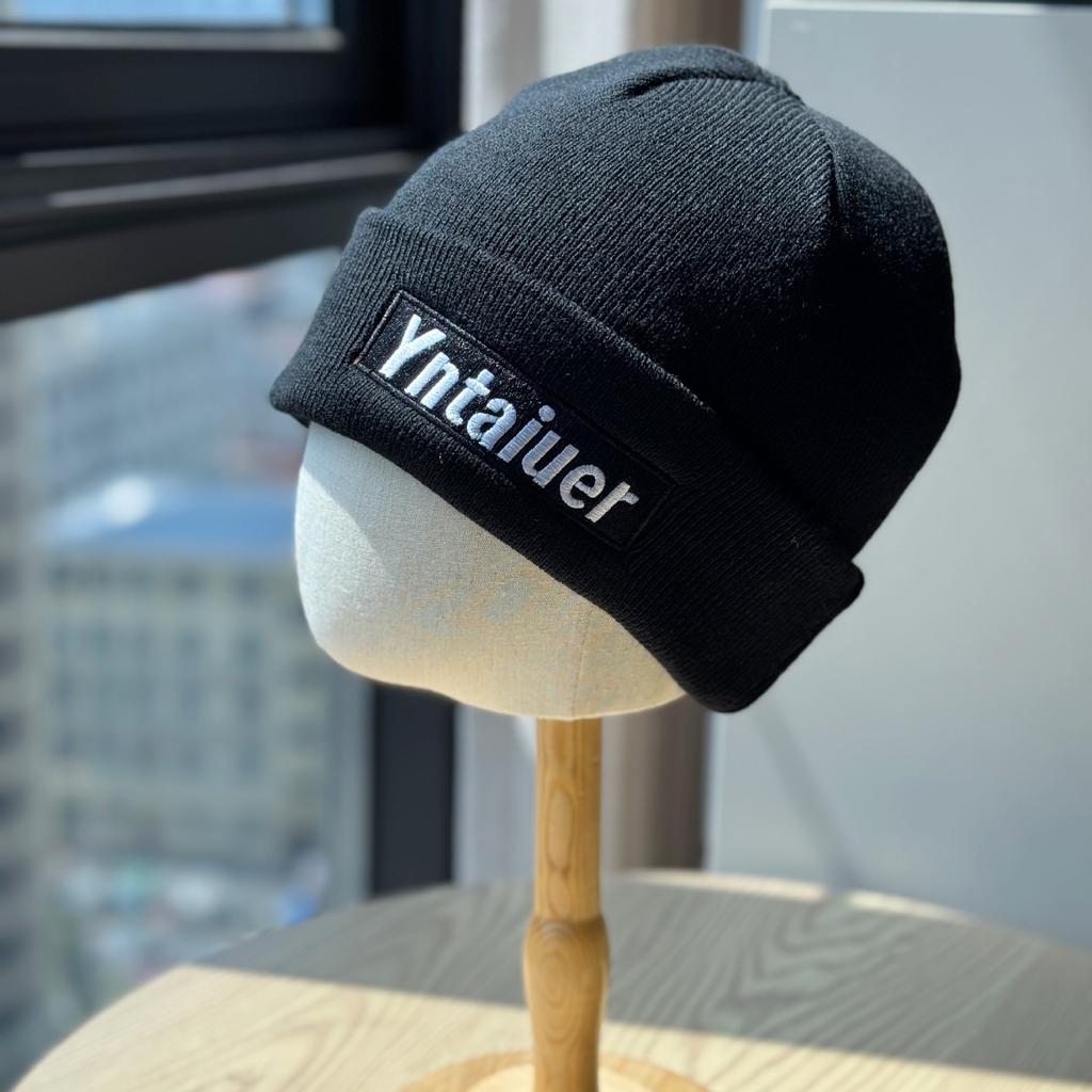 Letter Embroidered Knitted Woolen Hat for Men and Women Autumn and Winter Street Trendy Versatile Face Showing Small Pullover Cold Hat