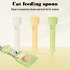 Cat Food Strip Squeezer Spoon Long Handle Cat Strip Feeder Meat Mud Cat Stripe Squeezer For Pet Cat's Food Supplies