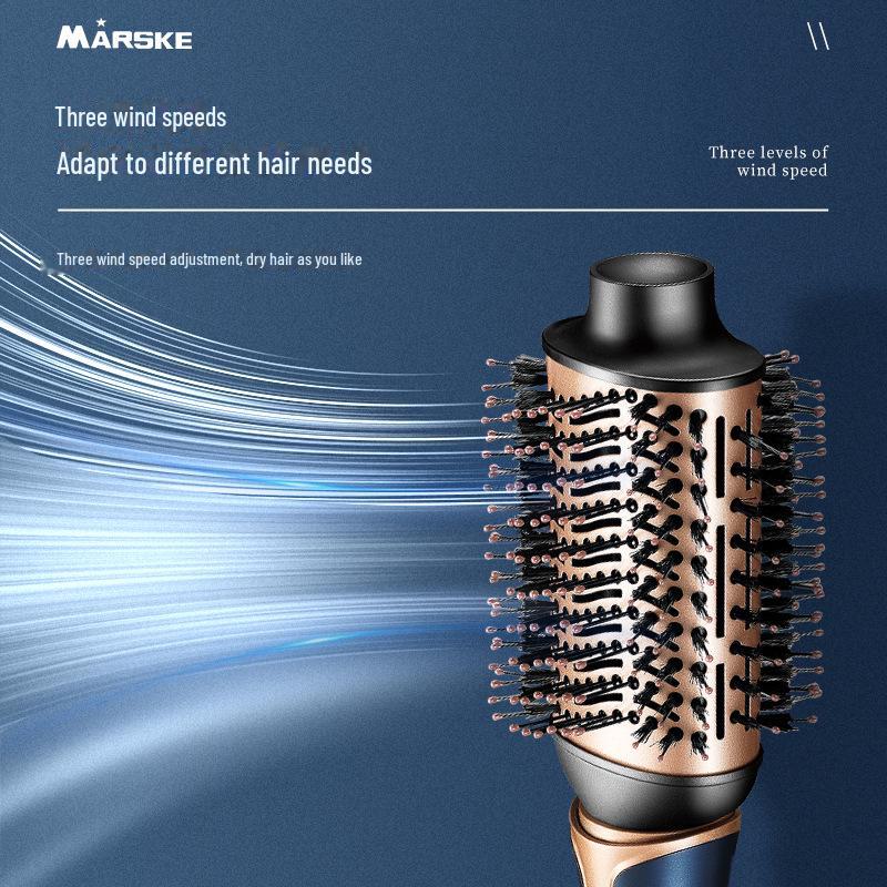 Dual-Purpose Hair Dryer and Styling Comb: Cross-Border Hot Air, Curl & Straighten, Fluffy Hair Care