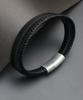 Blancier Bm258B1179 Black Layered Cowhide Men'S Bracelet