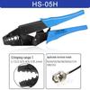 Hexagonal Terminal BNC Coaxial Connector Cable and Fiber Optic Crimping Pliers