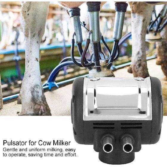 Pulsator for Cow Milker, Stainless Steel Pneumatic Pulsator Cow Cattle Milker Milking Machine Dairy Farm Parts for Cows, Cattle, Goats and Sheep