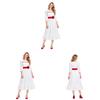 Annabelle Cosplay Costume For Halloween Ghost Doll Stage Performance In White Fabric