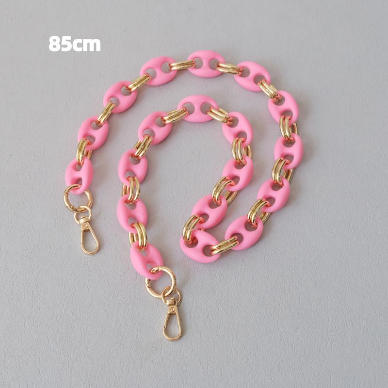 New Fashion Woman Bag Accessory Detachable Candy Matte Acrylic Chain Cute Acrylic Luxury Strap Women Bag Shoulder Handle Chain