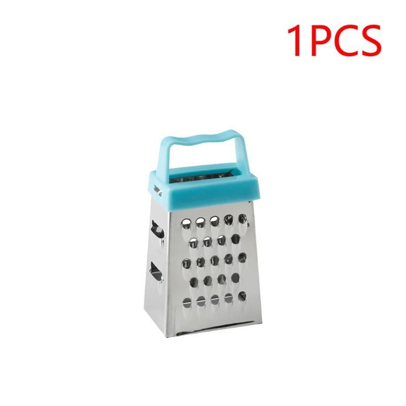Stainless Steel Mini Four-Sided Grater Planer Non-slip Handle Multifunctional Peel Cutter Fruit Ginger Garlic Grater Kitchen