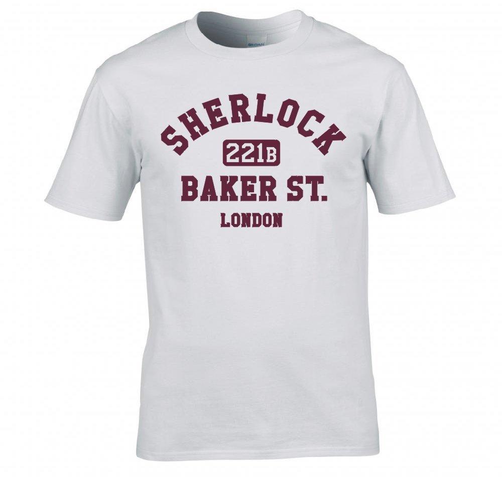 Sherlock Holmes 221b Baker St London T Shirt New