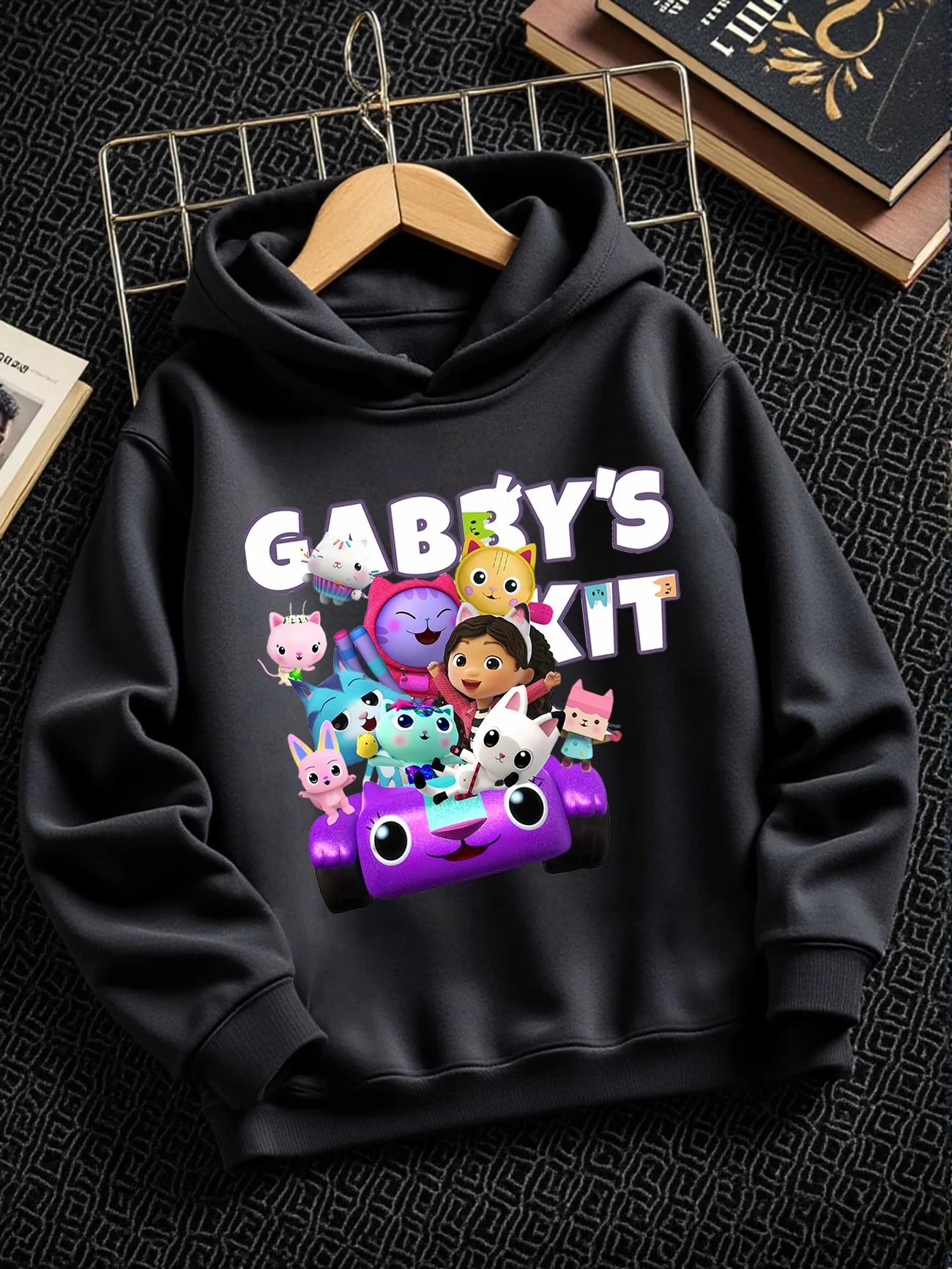 CatRat Gabby s Dollhouse Kids Pullover Hoodie Summer Cute Crewneck Street 3-14 Years 100