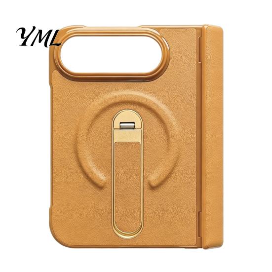 Full Body Coverage Protective Case Faux Leather Phone for iPhoneDuo, Cover with Hinge Protection, Strong Magnetic Attachment Folding Built-in
