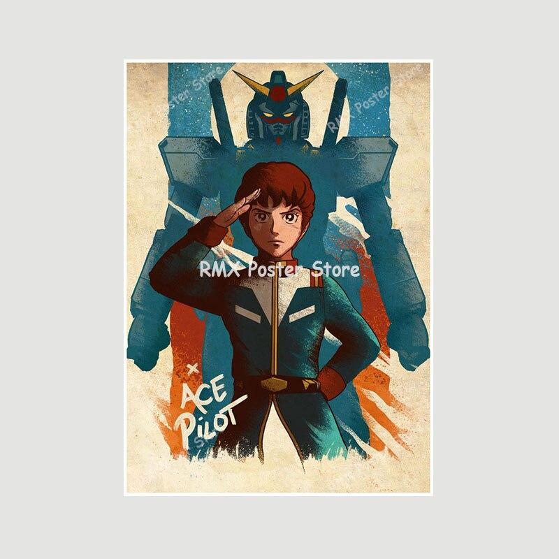 One Punch Man JoJo's Bizarre Adventure Art Painting Pictures for Bar Cafe Home Decor White Paper Room Decoration Anime Posters