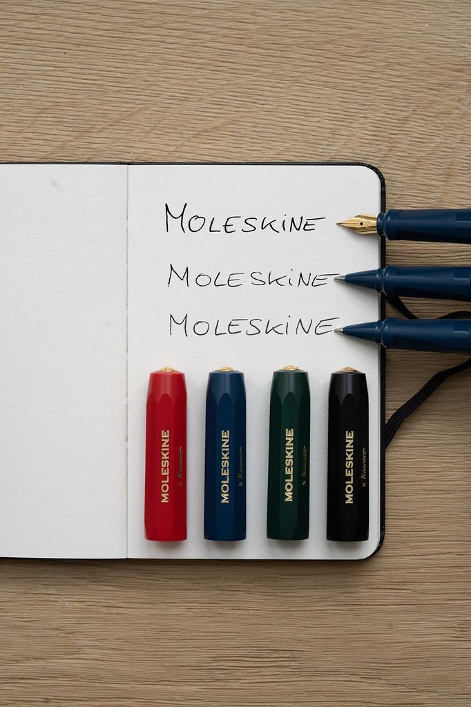 Moleskine x Kaweco F-shaped Fountain Pen x Ballpoint Pen Set (Red)