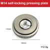 M14 Angle Grinder Flange Nut Quick Release Locking Nut Replacement Clamping Plate