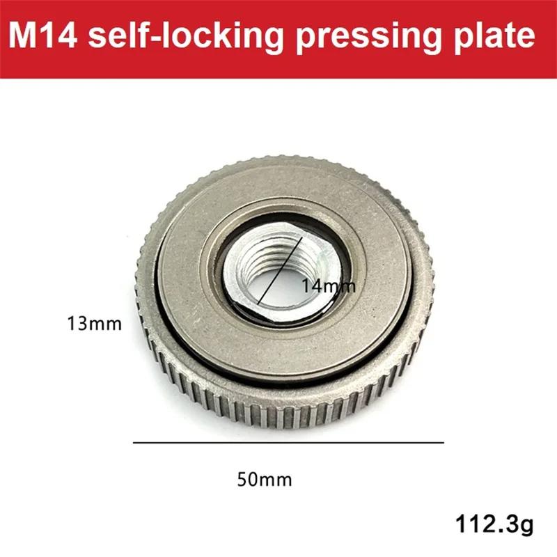 M14 Angle Grinder Flange Nut Quick Release Locking Nut Replacement Clamping Plate