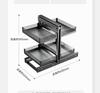 Kitchen Cabinet Corner Pull-out Basket Full Pull-out Aluminum Alloy Open Door Corner