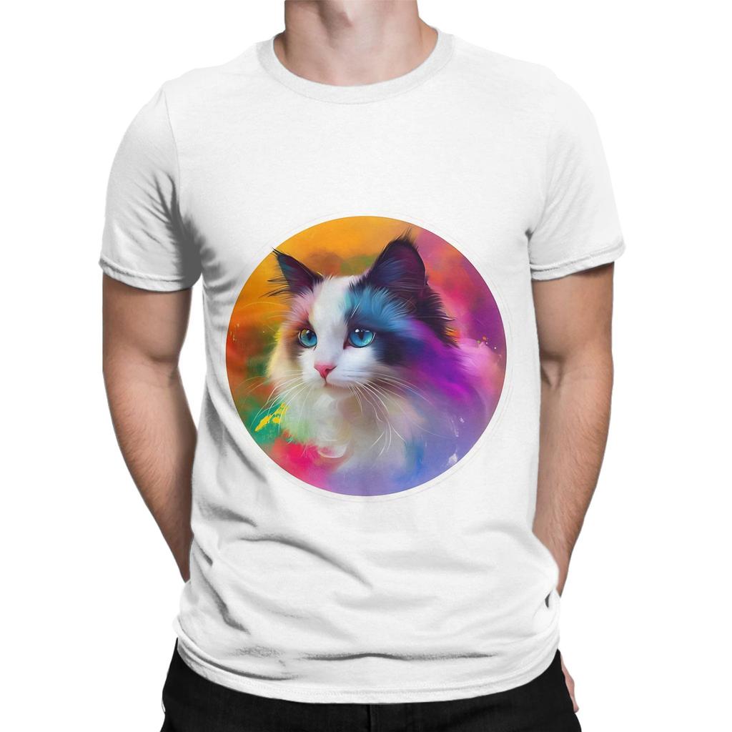 Ragdoll Cute Poster Novelty 100 Cotton TShirt Ragdoll Tees Tops For Unisex
