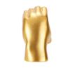 Gold Heart Hand Sculpture Handcrafted Modern Small Resin Heart Finger Statue for Office Home Decor Gold Small Size
