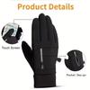 Winter Warm Tragbare Taschenhandschuhe Herren und Damen Touchscreen Reflektierend Reißverschluss Handschuhe Outdoor Angel- und Skihandschuhe