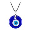 Blue Evil Eye Glass Necklace - Turkish Pendant Jewelry