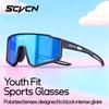 SCVCN Kids Polarized Cycling Sunglasses Sports Photochromic UV400 Boy Baseball Glasses Outdoor Eyewear Running Hiking Sunglasses