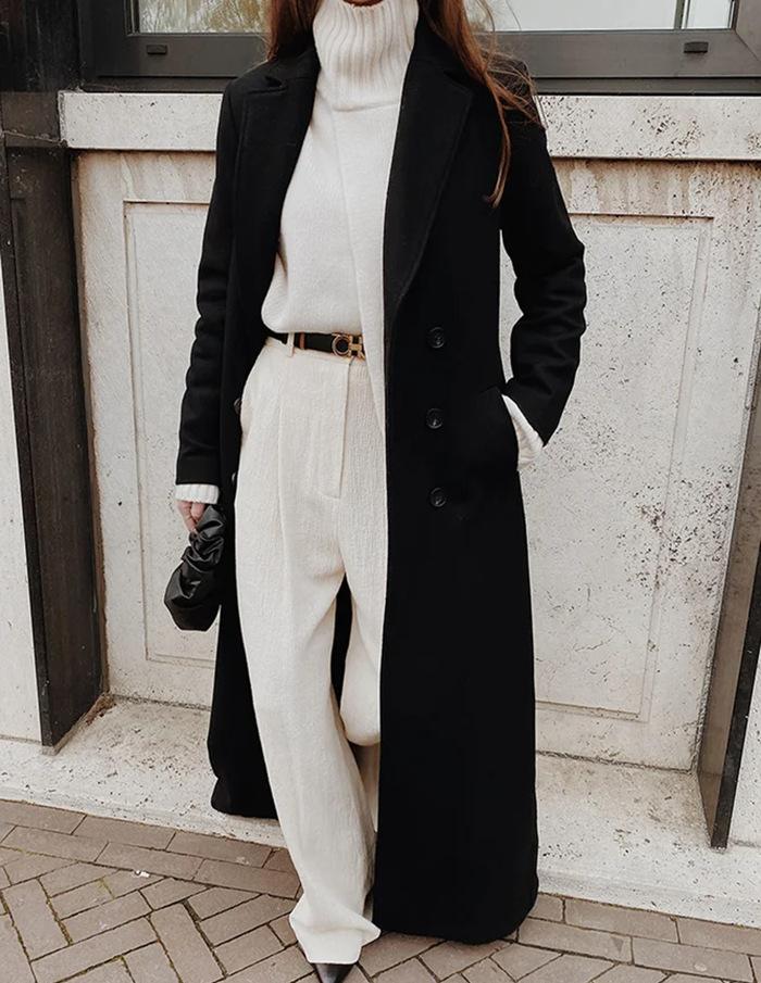 Damen Langarm Herbst Winter Mantel Y2K Locker Lang Übergröße Warme Mäntel Jacke Oberbekleidung