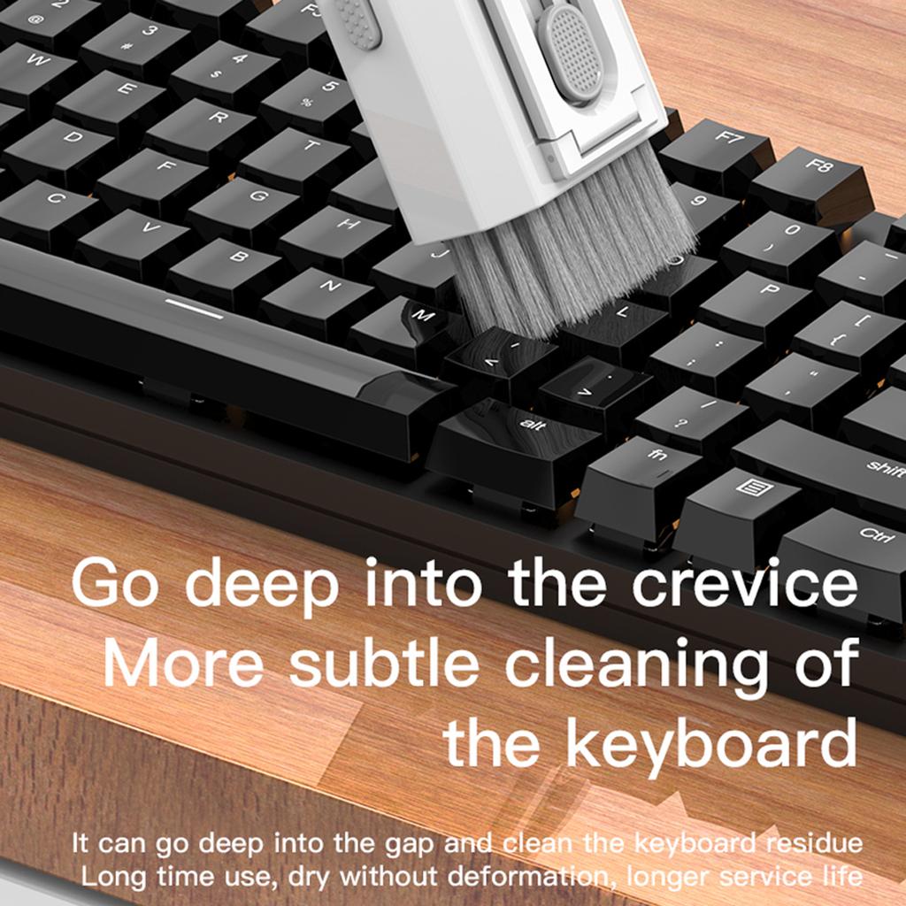 8-in-1 Multifunction Cleaning Brush Keyboards Cleaner Laptop Bluetooth-compatible Earphone Dust Remover Cleaning Tool