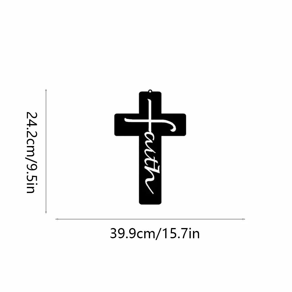 1 Stück Eisenkunst Glaubenskreuz Wandkunst Geeignete Dekoration für jeden Raum Metall Wandkunst Heimdekor Wanddekoration Kunstwand