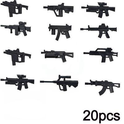 WW2 Military SWAT Guns Bricks Model Series Weapon Gun Assemble Educational MOC Army Building Blocks Soldier Militaries Kid