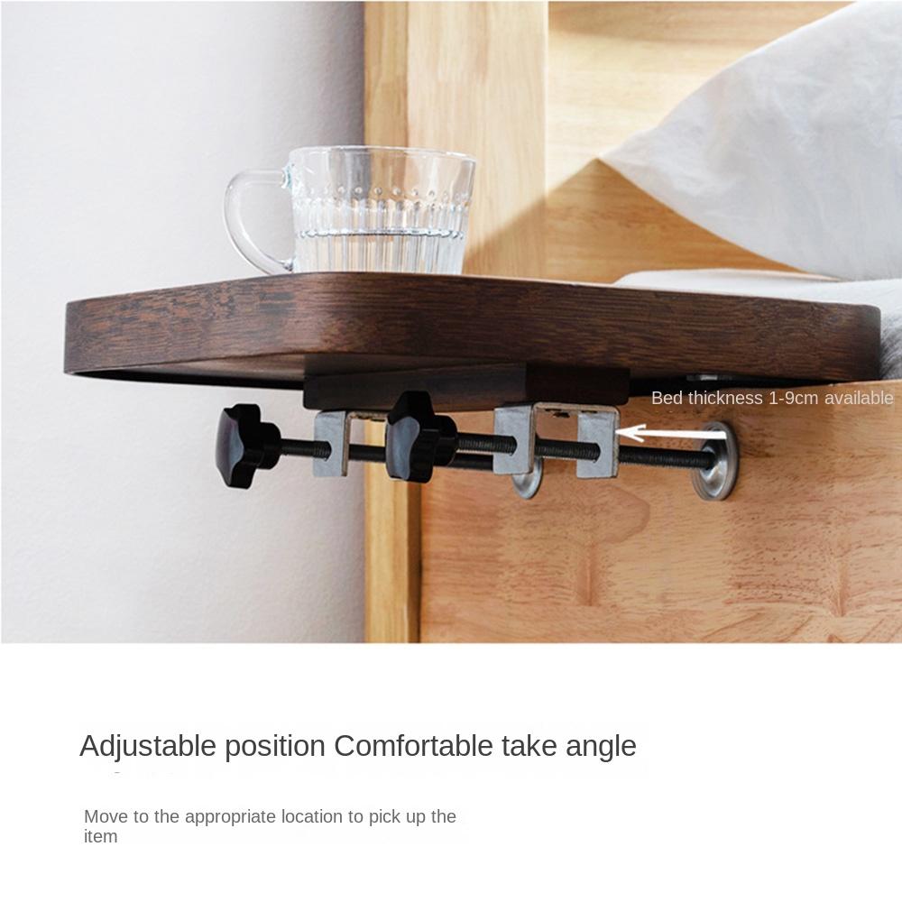 Clamp on Bathtub Side Tray Non-slip Small Side Table  College Dorm Room