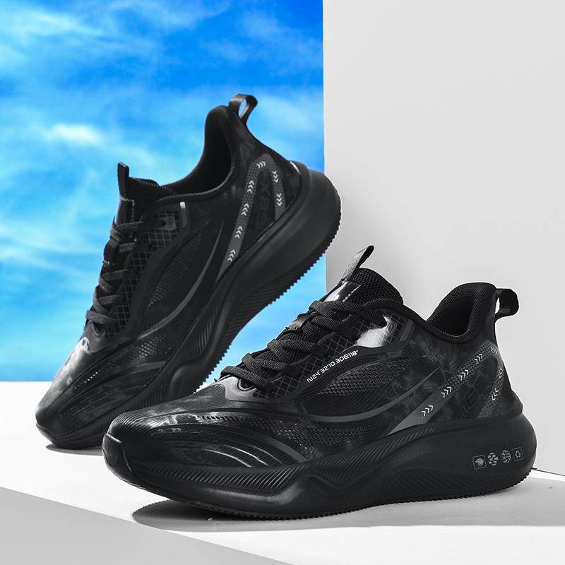 Non-slip shoes soft sole versatile running shoes casual men's leather waterproof men's shoes new breathable sports shoes