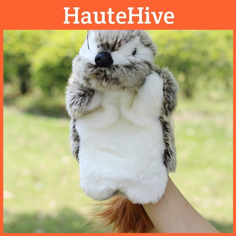 And Squirrels Soft Mice Hand Puppet With Short Fur For Childrens Learning