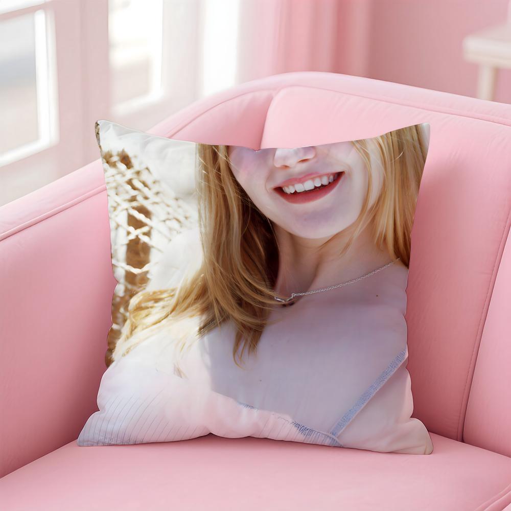 KKirsten Dunst Cushion Cover Pillow Case Soft Friendly Fabric Concealed Zipper
