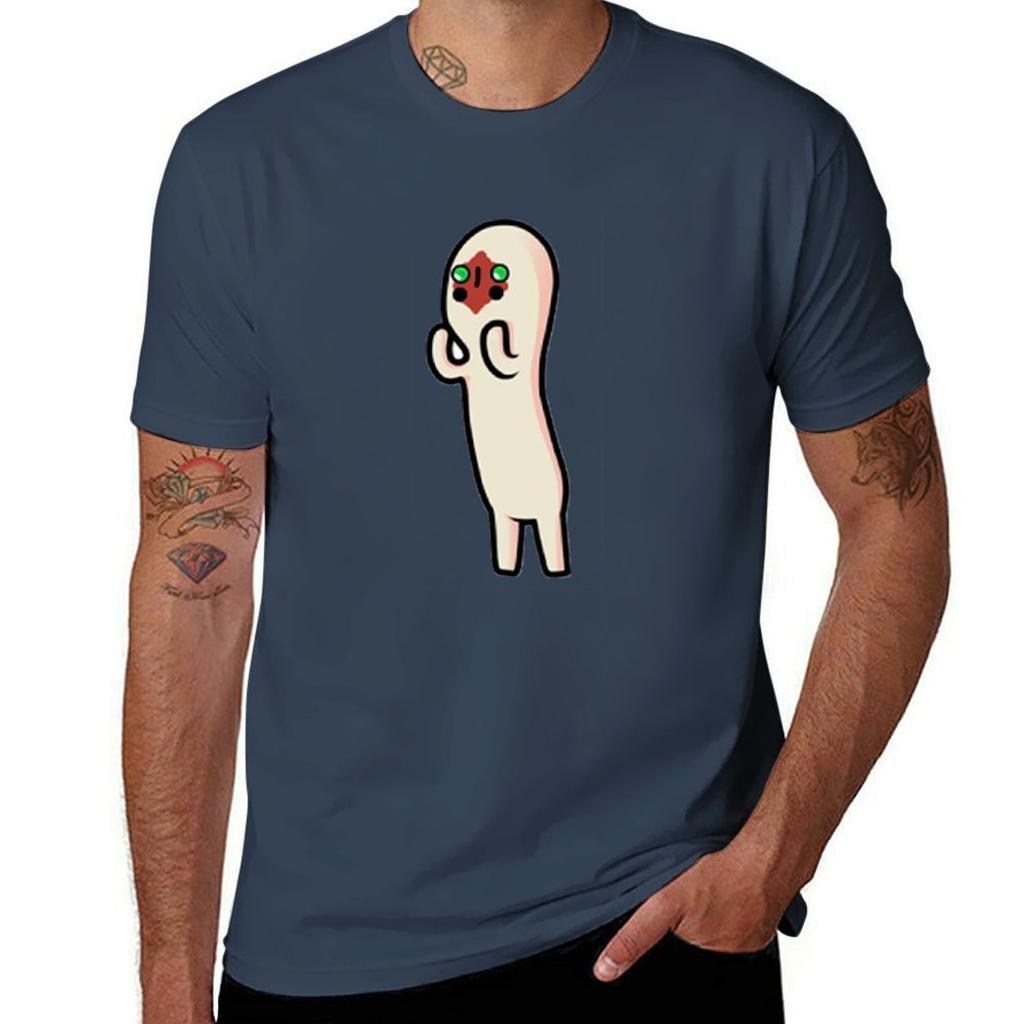 SCP173 Cartoon Tshirt  Scp Foundation TShirt Vintage Print Crew Neck Tee