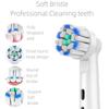 4PCS Dupont Bristle Electric Toothbrush Heads Whiten Teeth/Daily Clean/Precison Cleaning/Soft Care Teeth For Oral B