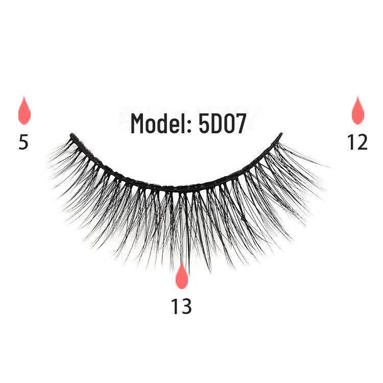 Cross-Border Magnetic Eyeliner Set: 3 Pairs of False Lashes with Adhesive-Free Magnetic Glue