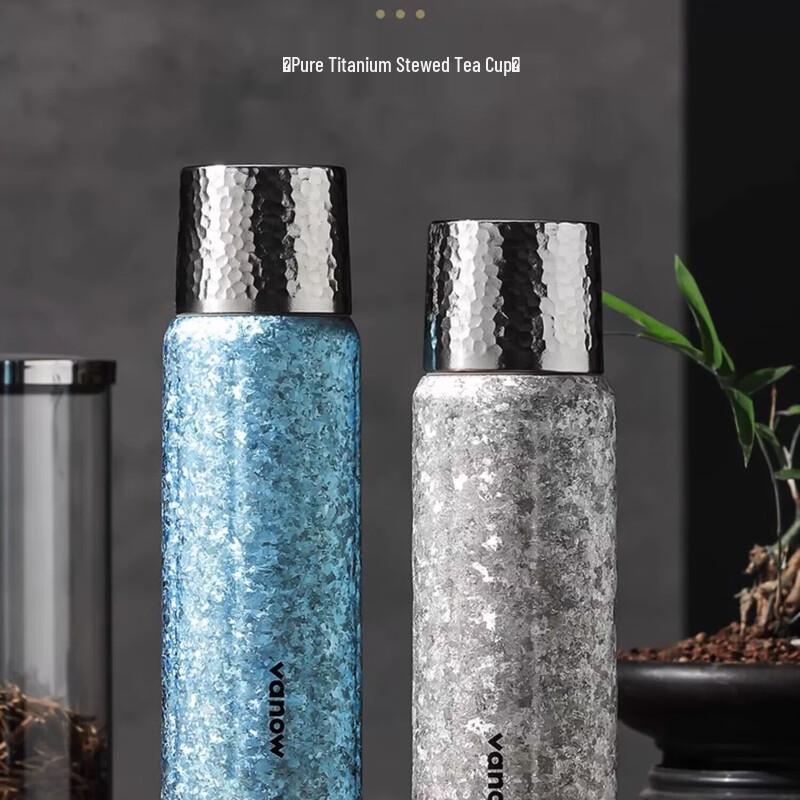 Vanow Double-Layer Pure Titanium Insulated Tea Infuser Bottle