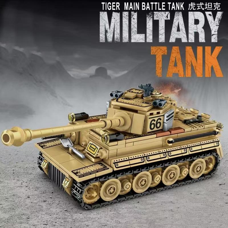 MOC 99A Main Battle Tank Military Challenger Leopard Panther Heavy Soldier Building Blocks Model Bricks Army Toys for Children