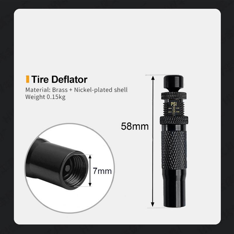 Over Sand Tire Deflator 4 Pieces Car Deflator Valve Vent Valve Portable Car Adventure Gear For Truck Bike Motorcycle Maintenance